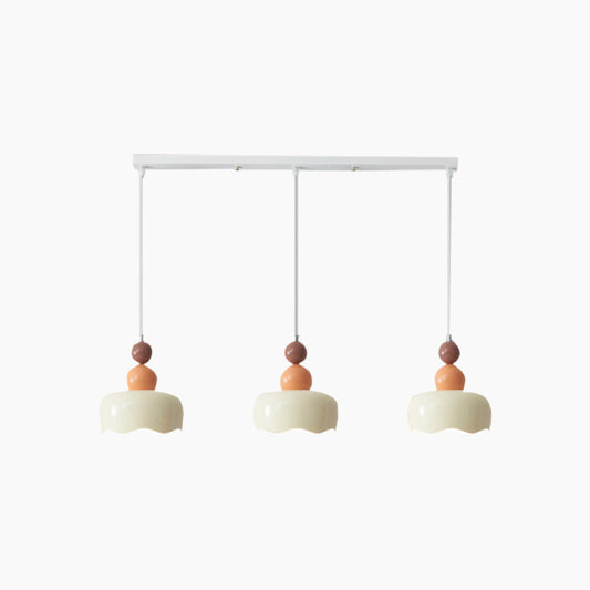 Suspension Nordisch Crème Métal Suspendue, 2 Couleurs