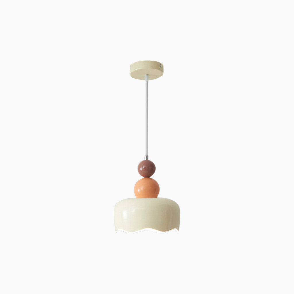 Suspension Nordisch Crème Métal Suspendue, 2 Couleurs