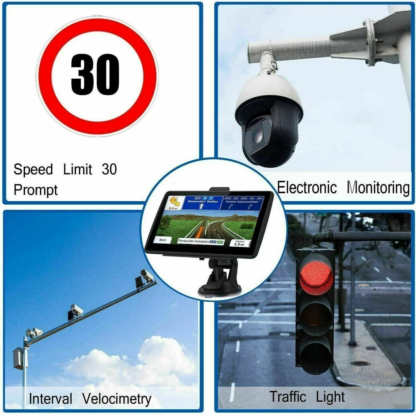 Système de navigation GPS de 7 pouces pour voiture et camion