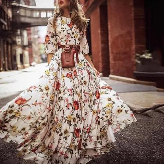 Margarethe | Robe maxi fluide pour femmes