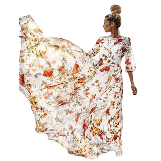 Margarethe | Robe maxi fluide pour femmes