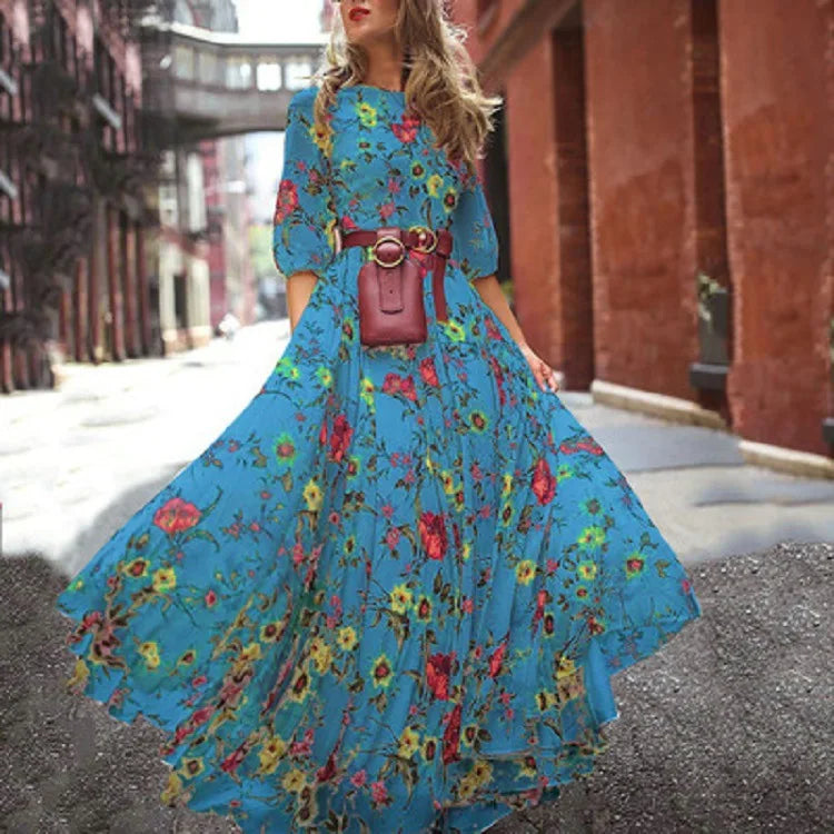 Margarethe | Robe maxi fluide pour femmes