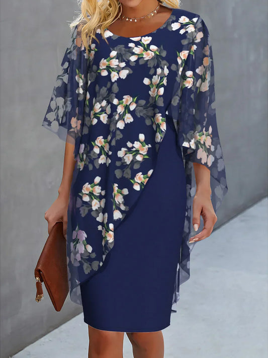 Lyanna | Floral Chiffon Dress for Women