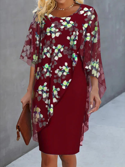 Lyanna | Floral Chiffon Dress for Women