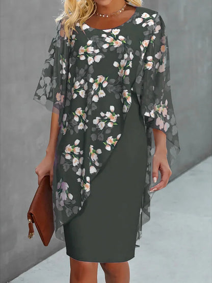 Lyanna | Floral Chiffon Dress for Women