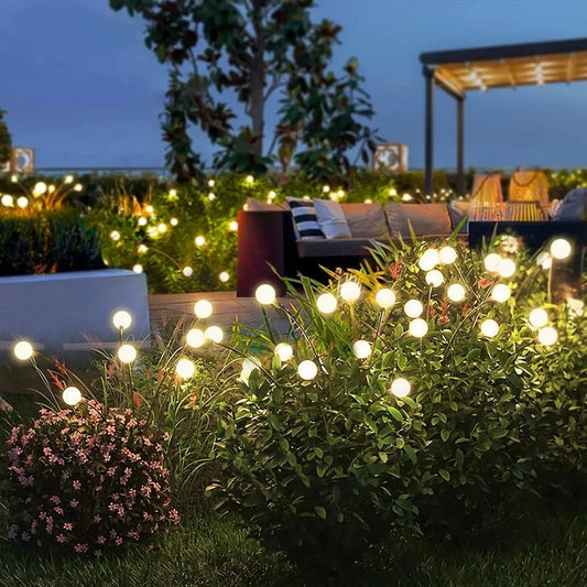 Lumières de jardin lucioles solaires