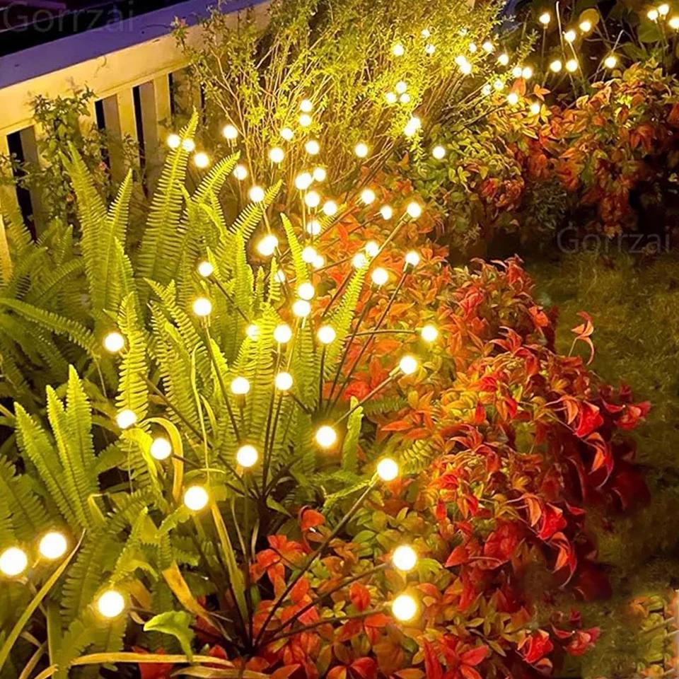 Lumières de jardin lucioles solaires