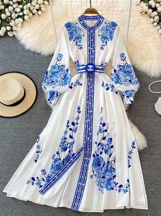 Gesinelar | Robe élégante pour femmes | Bleu
