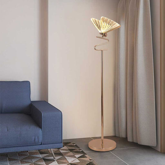 Lampadaire Décoratif Moderne Papillon, Or