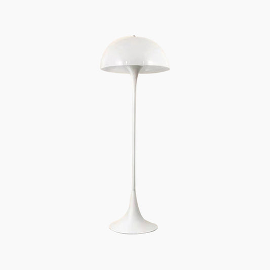 Lampe sur pied moderne simple en acrylique en forme de champignon, blanche
