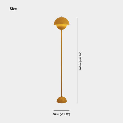 Lampe sur pied champignon en fer LED d'angle, 5 couleurs