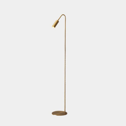 Lampe sur pied Minimaliste en cuivre avec projecteurs LED, noir / or