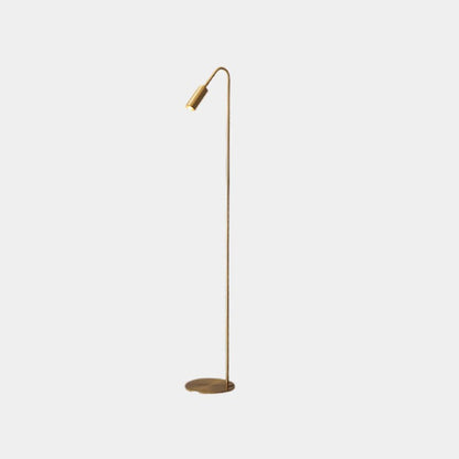 Lampe sur pied Minimaliste en cuivre avec projecteurs LED, noir / or