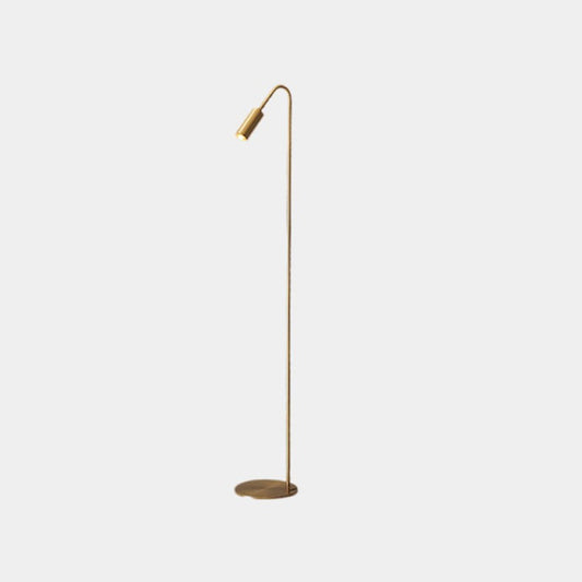 Lampe sur pied Minimaliste en cuivre avec projecteurs LED, noir / or