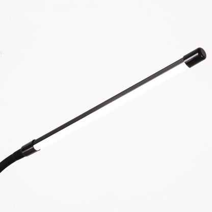 Lampe sur pied minimaliste slim LED dimmable pour étude, noir
