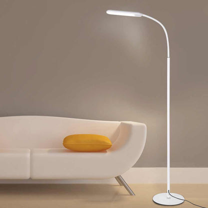 Lampadaire moderne en arc dimmable LED, noir / blanc