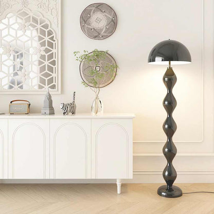 Lampe sur pied en fer unique en forme de calebasse Champignon Multicolore
