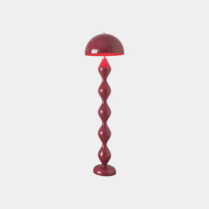 Lampe sur pied en fer unique en forme de calebasse Champignon Multicolore