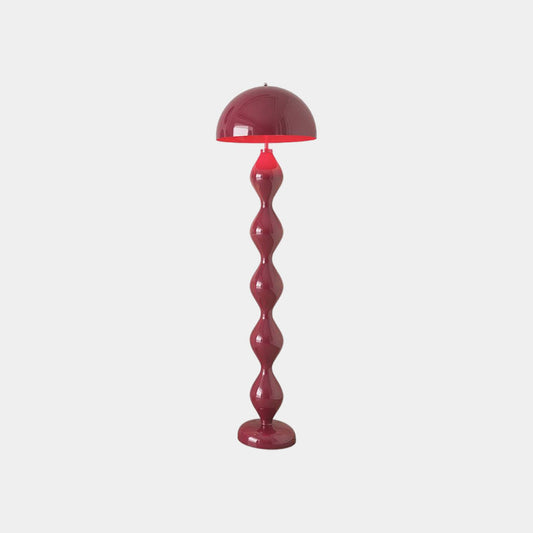 Lampe sur pied en fer unique en forme de calebasse Champignon Multicolore