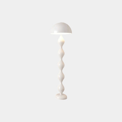 Lampe sur pied en fer unique en forme de calebasse Champignon Multicolore