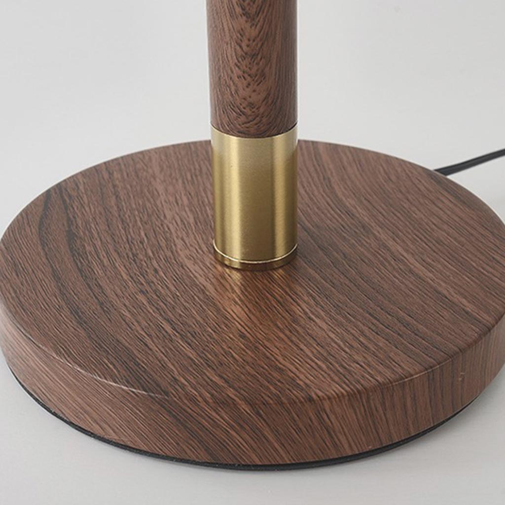 Lampe de table / lampe sur pied vintage avec abat-jour en tissu