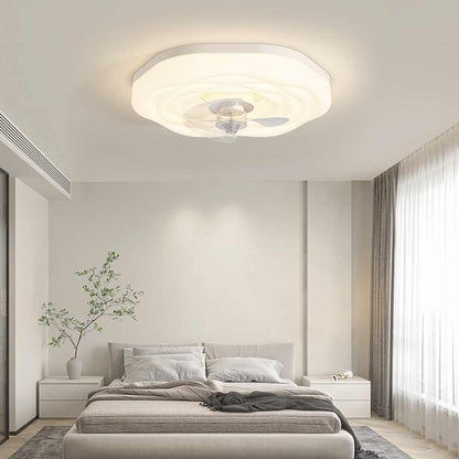 Ventilateur de plafond à montage encastré Nordic Rose, 3 pales