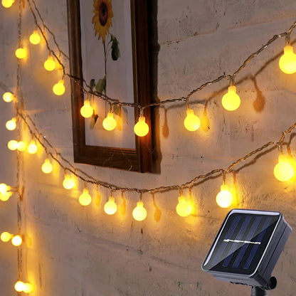 Guirlandes Lumineuses Solaires Pour Une Utilisation Extérieure