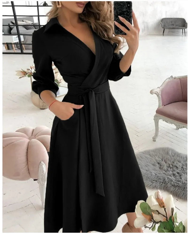 Aubrellia | Robe portefeuille avec bretelles