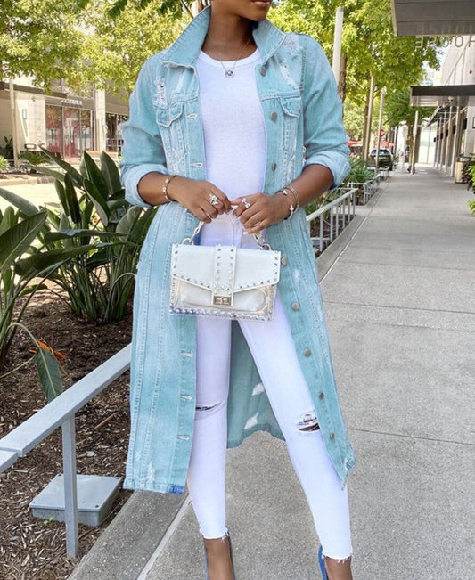 Suzie | Veste en Jean Longue pour Femmes