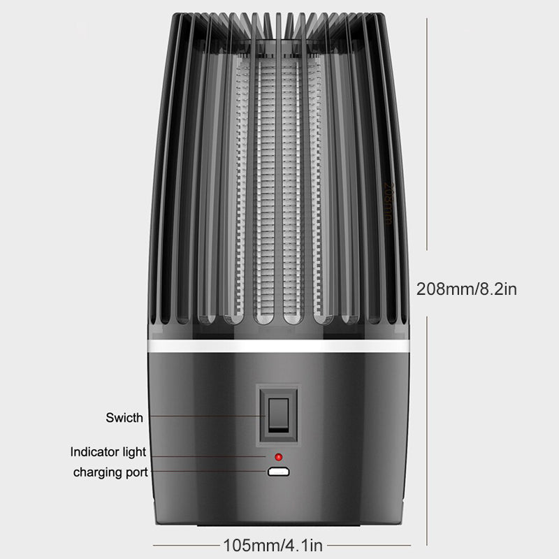 Tueur de moustiques rechargeable 2-en-1