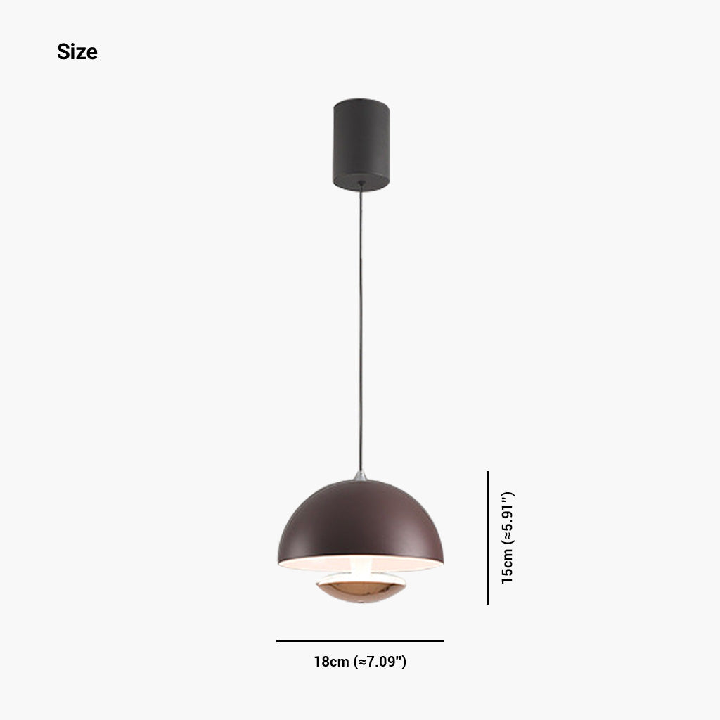 Suspension Induction Moderne Minimaliste Dôme Bud, Fer