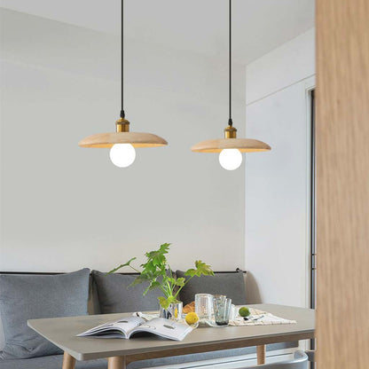 Suspension Japandi en bois pour salle à manger