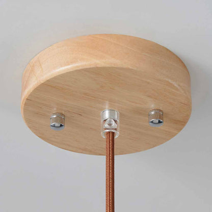 Suspension Japonaise Élégante pour salle à manger, bois et verre