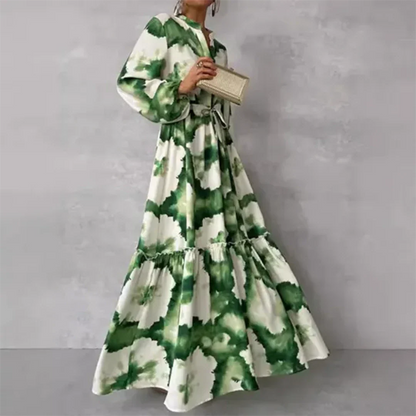 Joelenemin | Elegant and Flowing Floral Dress for Women | Maxi