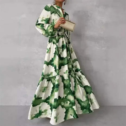 Joelenemin | Elegant and Flowing Floral Dress for Women | Maxi