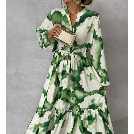 Joelenemin | Elegant and Flowing Floral Dress for Women | Maxi