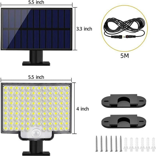 106 LED Outdoor Solar Light with Motion Detector