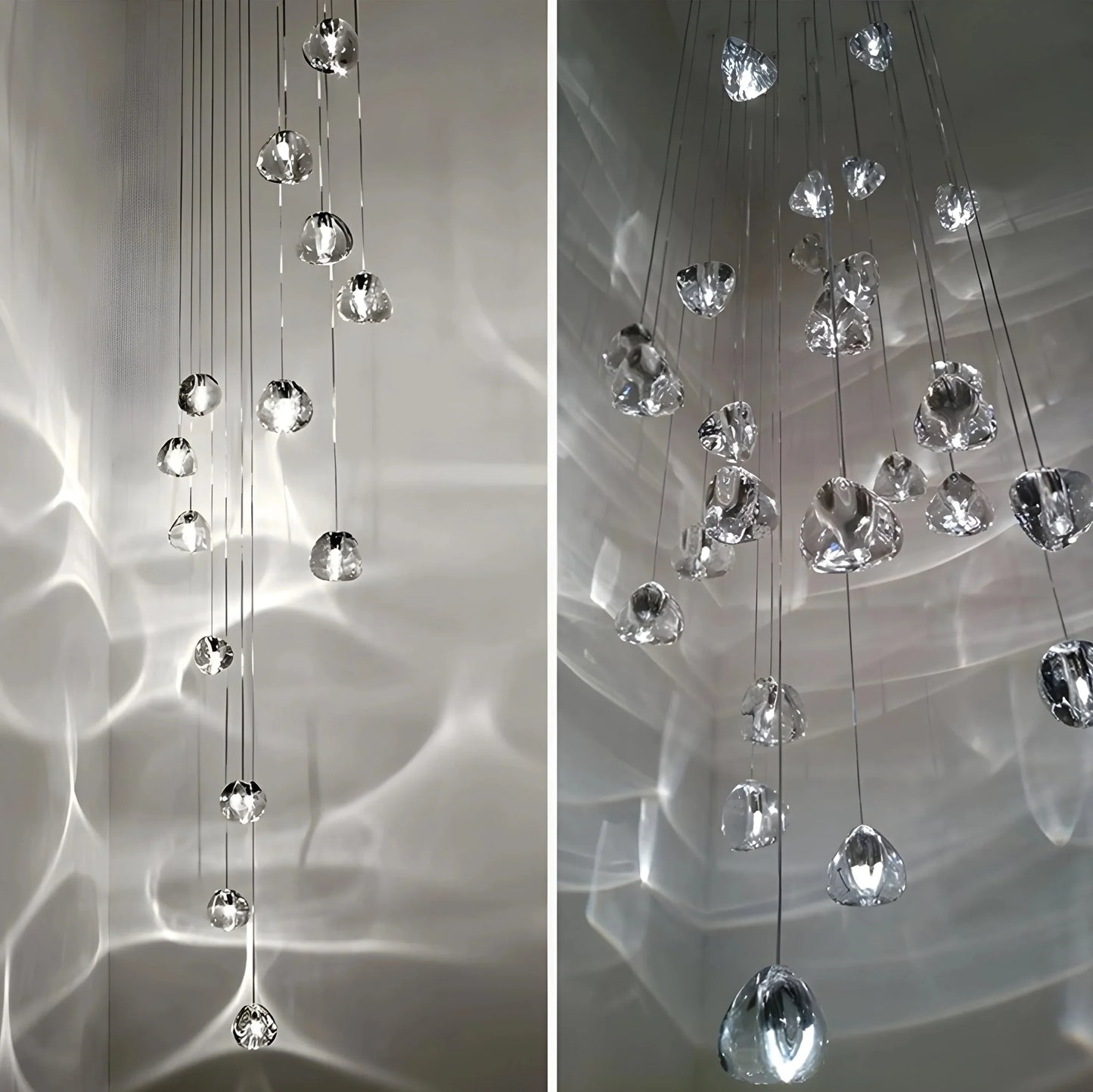 ShinyStep - Lampe à Cristaux Suspendus