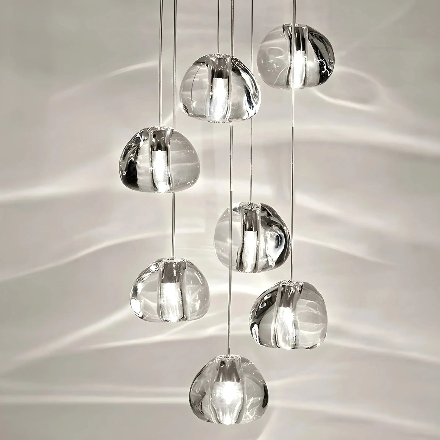 ShinyStep - Lampe à Cristaux Suspendus