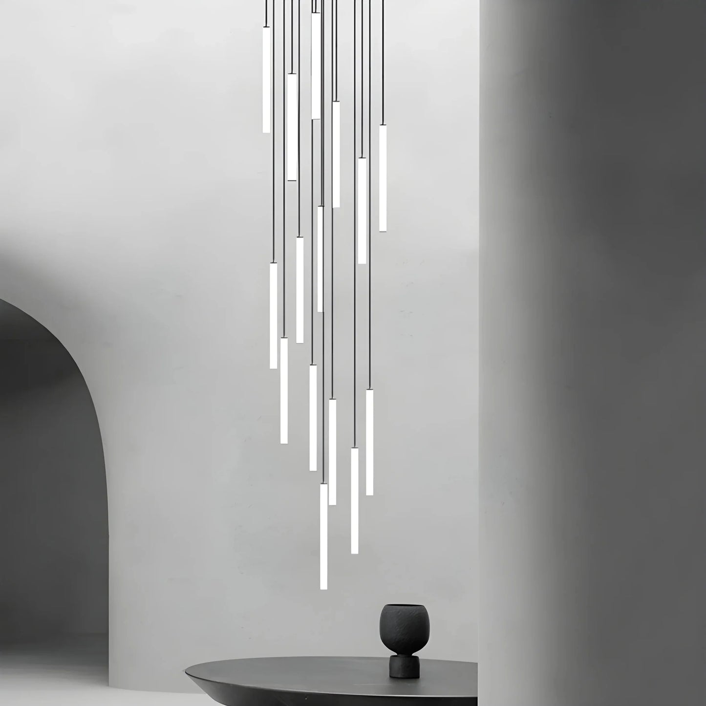 ElevateGlow - Lustre Spiral Vertical Luxe for Staircase