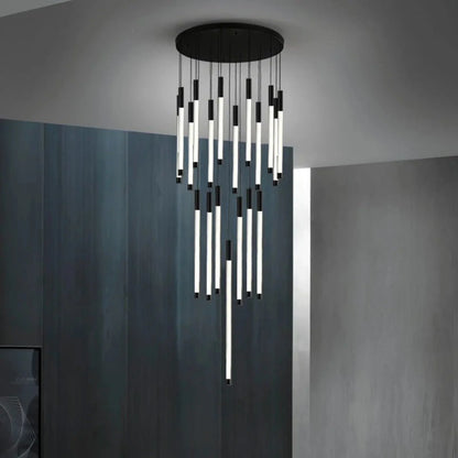 LuxeStairs - Lustre LED Doré