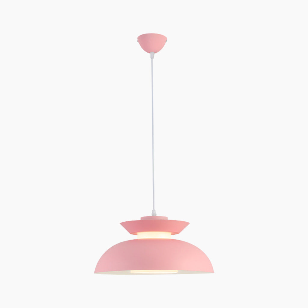 Suspension Macaron Aluminium String UFO Bowl Nordique, 5 couleurs
