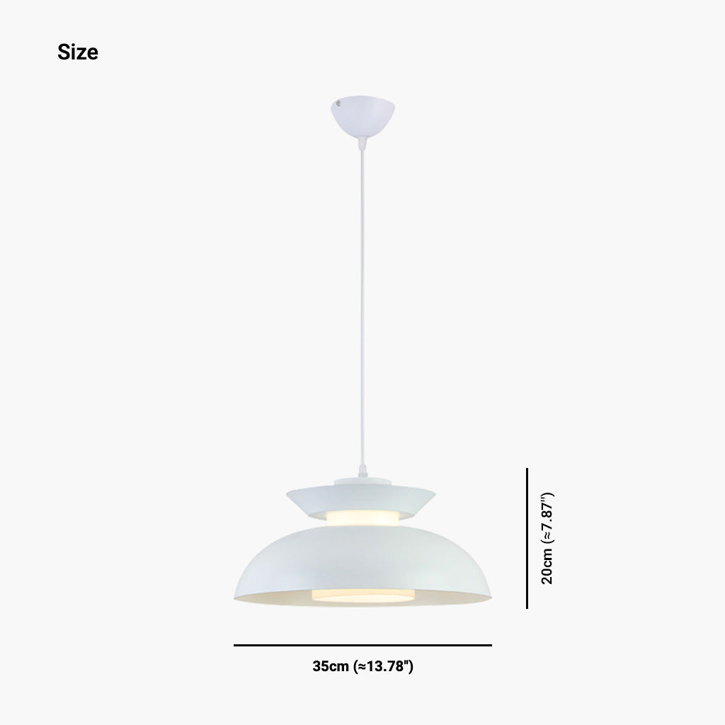 Suspension Macaron Aluminium String UFO Bowl Nordique, 5 couleurs