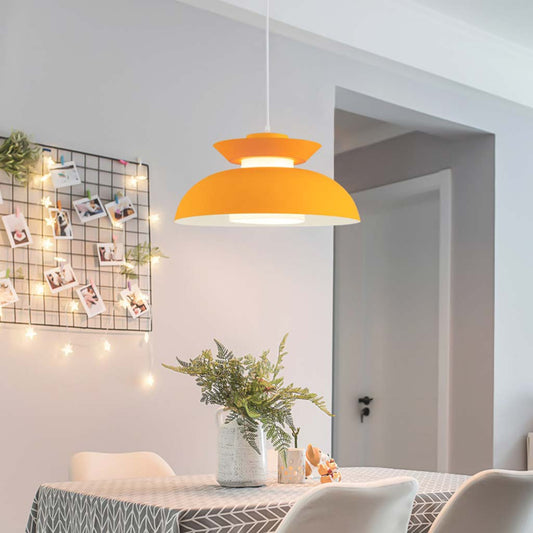 Suspension Macaron Aluminium String UFO Bowl Nordique, 5 couleurs