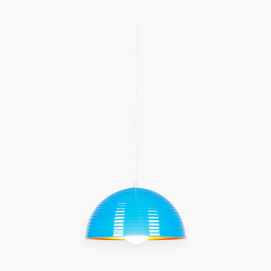 Suspension Potdeksel Dôme Métallique Minimaliste pour Cuisine/Salle à Manger, 6 Couleurs