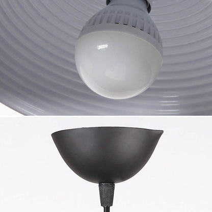 Suspension Potdeksel Dôme Métallique Minimaliste pour Cuisine/Salle à Manger, 6 Couleurs