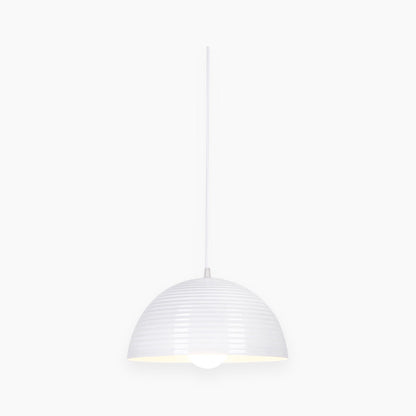 Suspension Potdeksel Dôme Métallique Minimaliste pour Cuisine/Salle à Manger, 6 Couleurs