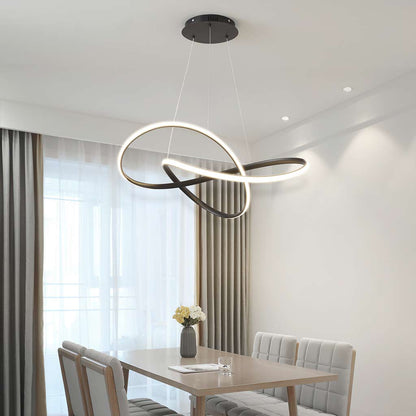Suspension LED en forme de lustre, minimaliste