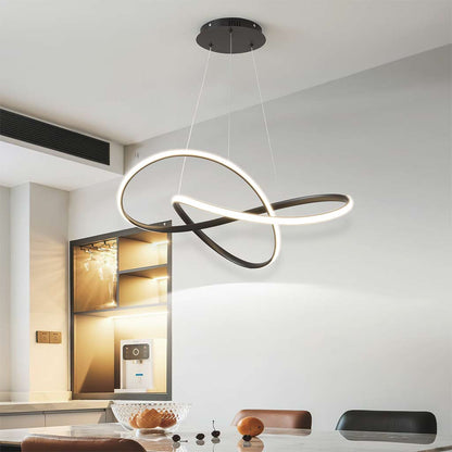 Suspension LED en forme de lustre, minimaliste