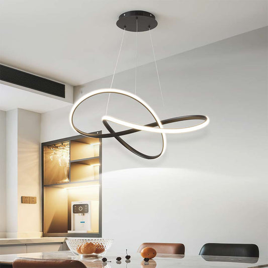 Suspension LED en forme de lustre, minimaliste